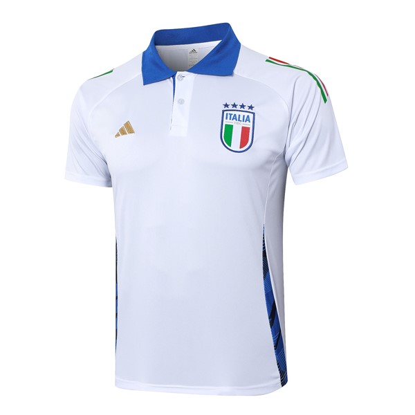 Polo Italia 2024-2025 Blanco Azul 2